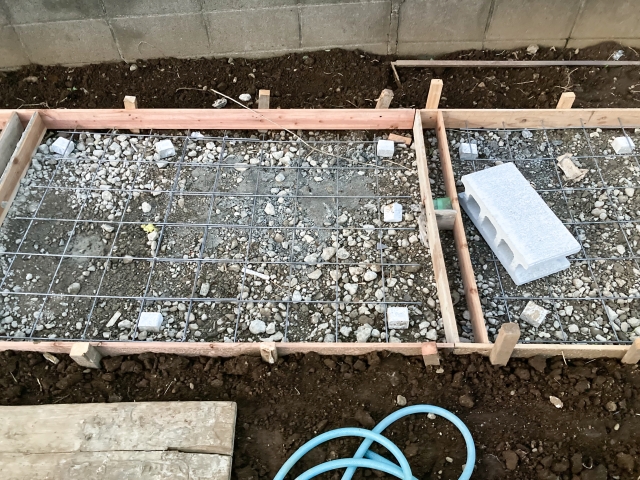 外構工事の様子