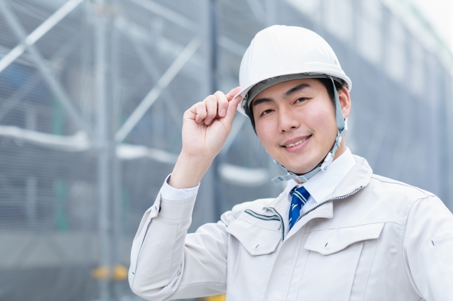 笑顔の作業員